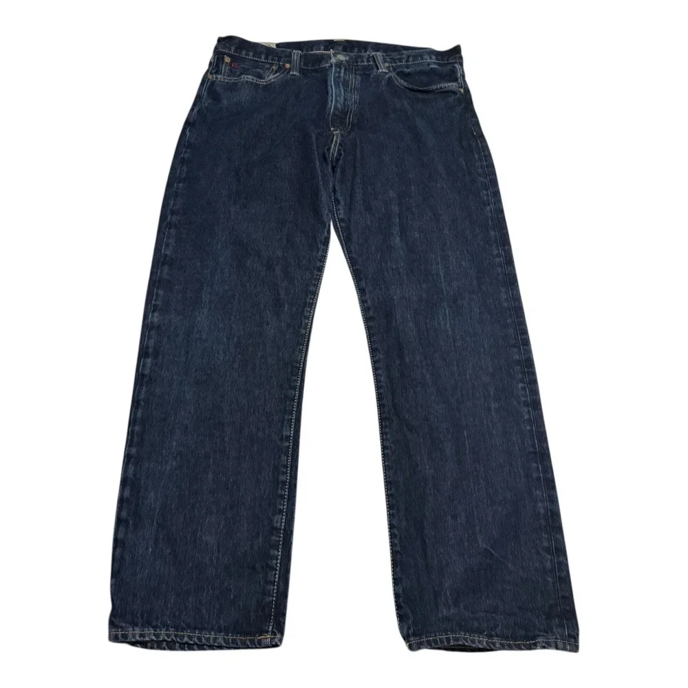 Polo Ralph Lauren Dark Wash Thompson Relaxed Fit Jeans Men's‎ 34x30 100% Cotton